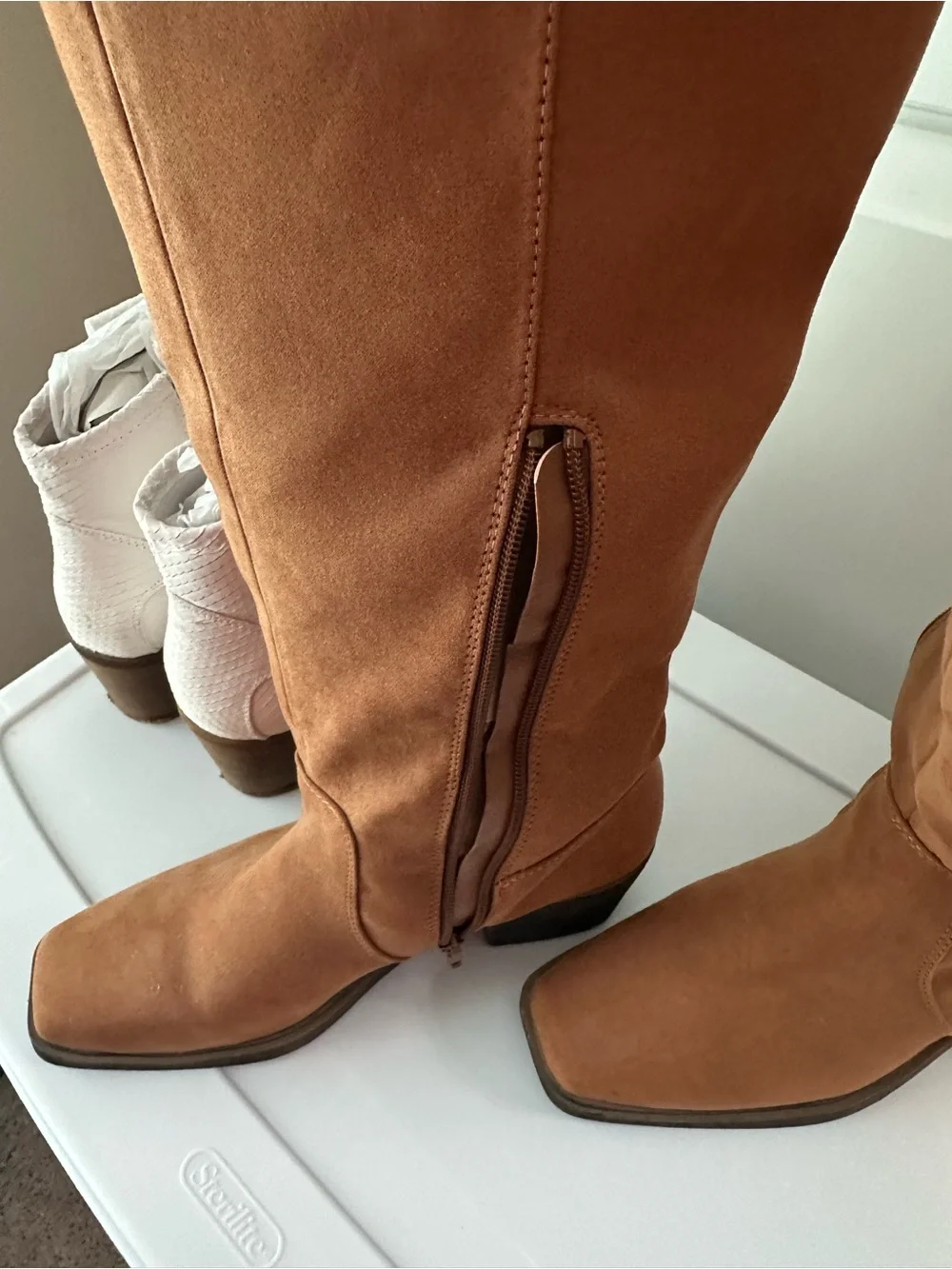 Wonderly Fringe Over-the-Knee Boots - Brown